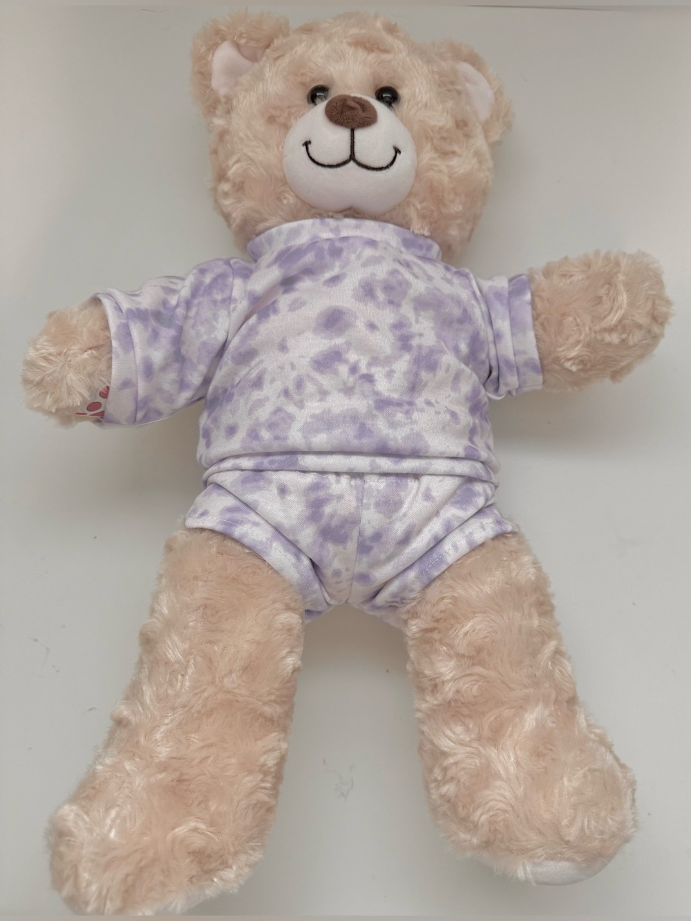 Build-A-Bear tie-dye loungewear outfit on a stuffed teddy bear - Picture 4 of 10